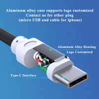 Cable de Carga TPE Negro USB-A a USB-C de 6 pies con Carcasa Metálica, Carga Rápida y Sincronización de Datos para Dispositivos Móviles