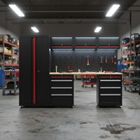 12 Pièces - Armoire de rangement pour outils en acier robuste pour garage, avec personnalisation OEM, capacité de charge de 500 kg