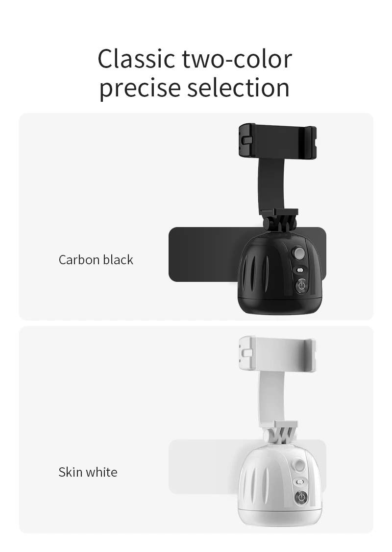 360 Degree Rotation Panoramic Head Auto AI Face Tracking selfie Object Tracking HolderFace Tracking Mobile Phone Holder Desktop