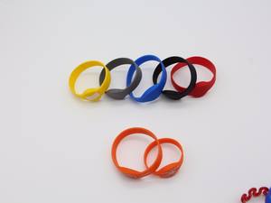 MIFARE Classic 1K(S50) 13,56 MHz RFID Pulsera de pulsera ajustable de silicona - Product Image 2