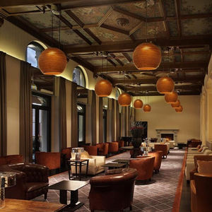 Lámpara colgante LED moderna para oficina en casa, diseño de FAROL DE ARTE Vintage, papel corrugado con Base E26 para diseño de sala de estar de restaurante - Product Image 4