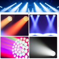 UNOXINE Professionnel 36*18W RGBW 6-en-1 LED Moving Head Wash Light IP33 Haute CRI Contrôle DMX pour Concert & Théâtre