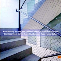 Meilleure vente Alibaba : Balustrade en treillis métallique tissé en acier inoxydable SUS316, avec sangle de sécurité renforcée, pour cloisonnement
