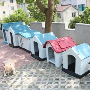 Nuova casa per cani di lusso moderna e confortevole fabbrica abbastanza grande casa per cani impermeabile all'aperto con porta
