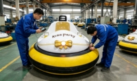 Fabricant de Guangzhou OEM ODM Voiture tamponneuse gonflable personnalisée, Voiture tamponneuse gonflable à batterie avec lumières néon colorées