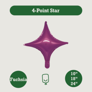 ลูกโป่งฟอยล์4จุด10 18 24นิ้วหลากสีสำหรับปาร์ตี้วันเกิดงานแต่งงานงานปาร์ตี้ฉากหลังสั่งทำ - Product Image 5