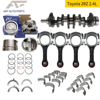 AKF Car Engine 2RZ Auto Engine Systems Crankshaft Connecting Rod Piston & Rings Bearings Set for TOYOTA HIACE T.U.V RZF80 2.4L