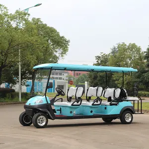 リチウム電池カスタムクラブカーバッテリー電気ゴルフカート8人乗り8人乗りゴルフカート
