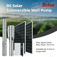 Contrôleur de pompe à eau solaire automatique BESUN 4 pouces, pompe submersible ACDC pour puits profond 0,25-1,75 CV, acier inoxydable, agriculture