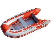 Bateau gonflable Semi-rigide Offre Spéciale, bateau à rames gonflable et bateau de pêche avec plancher et palettes en aluminium