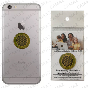 Pegatina Personalizada con Diseño de Flor de la Vida, Escudo Cuántico Anti-Radiación, 2472 Iones Negativos, Fuente de Infrarrojos Lejanos, Fabricante OEM, Venta al Por Mayor - Product Image 2