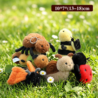 Nouvel Arrivage : Pendentifs et Breloques en Peluche d'Insectes (Araignées) Réalistes, Porte-clés, Figurines d'Animaux Miniatures en Coton PP et Velours