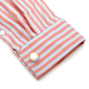 Boutons de manchette vintage à motif, très vendus, de haute qualité, luxe léger, boutons de manchette pour hommes avec incrustations de coquillages, boutons ronds dorés - Product Image 3