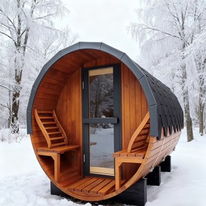 Tùy chỉnh Cedar vân sam hemlock ngoài trời cabine đốt bếp rắn gỗ hồng ngoại Máy sưởi ngoài trời phòng tắm hơi Thùng - Product Image 2