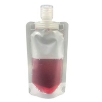Stand Up Buse Emballage Sacs Transparent Buse D'aspiration Sac Voyage Liquide Recharge Mini Pochette