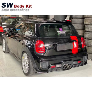 <span class=keywords><strong>Mini</strong></span> difusor de parachoques trasero de fibra de carbono para <span class=keywords><strong>Mini</strong></span> <span class=keywords><strong>COOPER</strong></span> JSW F55 F56 Modificación de actualización Kit de accesorios de coche de labio trasero - Product Image 2