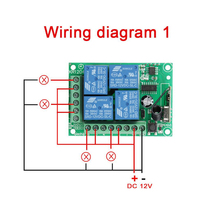 Module récepteur de relais 2 canaux universel sans fil 433 MHz AC 85V ~ 250V 110V 220V et télécommandes RF 433 MHz