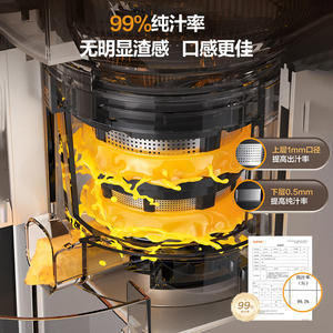 เครื่องคั้นน้ำผลไม้ซูปอร์ 1.5 ลิตร เครื่องคั้นน้ำผลไม้ไฟฟ้าอเนกประสงค์พร้อมเครื่องแยกกาก เครื่องปั่นอาหาร เครื่องทำอาหาร - Product Image 3