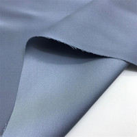 Échantillon Gratuit Personnalisé Tissu Satiné 100% Polyester Soyeux et Lisse Imitation Acétate Nida Uni pour Chemises et Costumes, Abaya