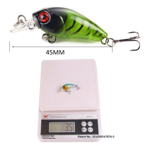 SWORDFISH Vente en gros CB048 4,5 cm 4g Leurres artificiels en plastique ABS rigide flottants Mini crankbait pour la pêche au bar en eau salée, rivière et lac - Product Image 2