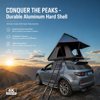Carpa Triangular de Aluminio para Techo con Ventanas, Tela Resistente a la Intemperie y Fácil Instalación para Acampar al Aire Libre