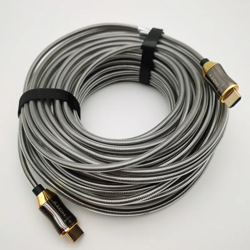 Заводская цена 4K 8K AM 2,0 и 2,1 версия волоконно-оптических кабелей, бронированный активный оптический кабель AOC