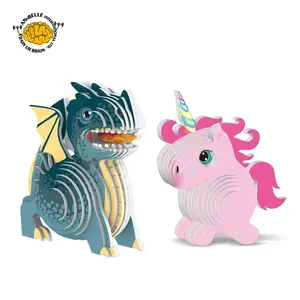 3D ejderha bulmaca ejderha modeli 3D unicorn bulmaca unicorn modeli 3D etiket bulmaca dinozorlar okyanus hayvan gemi noel tasarımları