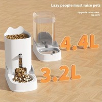 Fontaine à eau automatique pour animaux de compagnie en acier inoxydable avec design sans fil et remplisseur d'eau automatique