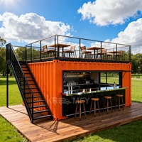 Moderner Zeitgenössischer Café-Container für Mobile Kaffeeshops & Saftbars - Robust & Langlebig mit Hoher Raumnutzung