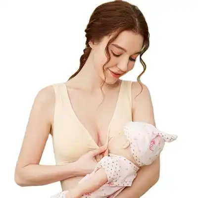 Maternity Seamless Nursing Bra Pregnancy Breastfeeding Gathered