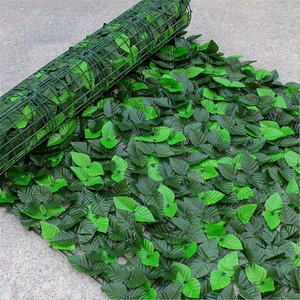Rollo de pared de plástico de polietileno con certificación UV hecho a mano, valla de cobertura de césped <span class=keywords><strong>artificial</strong></span> de hoja verde para ocasiones artesanales de balcón - Product Image 4