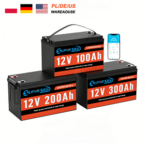 Batería Solar Lifepo4 de Alta Capacidad, Paquete de Baterías de Iones de Litio de 12v 24v, Batería de Litio de 100ah 200ah 300ah con BMS - Product Image 1