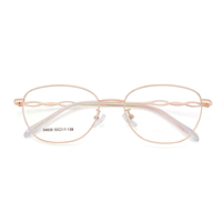 34835 Desain Ringan dan Tahan Lama untuk Kacamata Baca & Kacamata Sehari-hari Bingkai Kacamata Wanita Model Cat-Eye Berbahan Logam Emas yang Modis