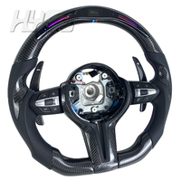 Volant avec affichage LED du régime en fibre de carbone véritable pour BMW F10 F30 F90 F92 F11 F80 F82 F83 F85 F86 F87 X3 X4 X5