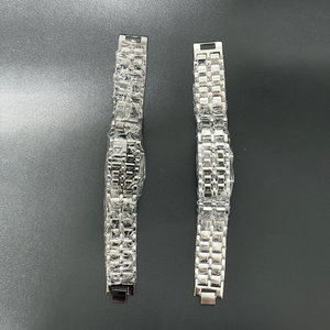 Thời Trang Mens Kỹ Thuật Số Dung Nham Cổ Tay Đồng Hồ Nam Màu Đen Đầy Đủ Kim Loại Màu Đỏ Màu Xanh LED Hiển Thị Đồng Hồ Quà Tặng Cho Nam Cậu Bé Thể Thao Sáng Tạo Đồng Hồ - Product Image 6