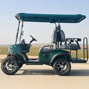 Carrito de Golf Cómodo para 4 Personas, con Techo Rígido Verde y Neumáticos Todoterreno, Ideal para Tours Turísticos en Resorts Ecológicos (Venta al Por Mayor) - Product Image 6