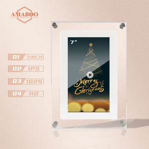 Amaboo Pha Lê Quảng Cáo Chơi Oem Odm Minh Bạch Acrylic <span class=keywords><strong>4</strong></span> 5 7 10.1 <span class=keywords><strong>Inch</strong></span> Khung Ảnh Kỹ Thuật Số Cho Quà Tặng - Product Image 4