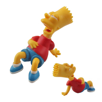 Vente en gros de 14 styles de figurines d'anime de la série Simpson : Simpsons, Assen, Homer, Bart, Portrait de la famille, Modèle de jouet, Figurine d'action d'anime