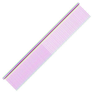 Peine para mascotas para perros y gatos, peine de acero inoxidable de doble densidad con mango de cobre puro para el aseo y eliminación de pelo. - Product Image 2