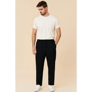 Pantalons de survêtement modernes pour hommes, coupe ajustée, tissu extensible doux, confortable pour un usage quotidien, jogging de sport, poches latérales, décontracté, élastique, placage S - Product Image 1