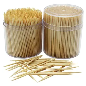 150pcs eco friendly china supplier high quality biodegradable toothpick dispenser jar automatic bamboo toothpicks