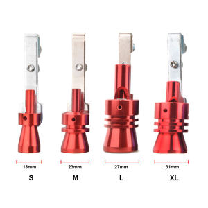 Silenciador de escape universal de gran tamaño para coche, simulador de sonido de válvula de descarga (BOV) tipo silbato, tamaño L, con efecto de remolino - Product Image 6