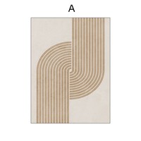 Imprimé Simple abstrait mur art peinture salon restaurant décoration murale nordique crème toile peinture