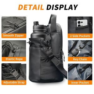 Proveedor de Fábrica, Nuevo Diseño Personalizado, Bolsa de Gimnasio Magnética de Liberación Rápida para Hidratación con Porta Botella de Agua - Product Image 3