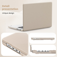 Housse de béquille en PU pour ordinateur portable noir gris rose or pour Mac Book Air 13 2018/2020 Fit modèle A2337 M1 A2179 A1932