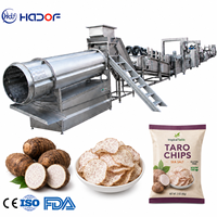 Complete productielijn voor gefrituurde taro chips voor snackfabrieken