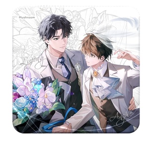 Nouveauté 2026 Little Mushroom Official Week Série Saint-Valentin Badges et cartes postales en acrylique avec signal de battement de cœur - Product Image 1