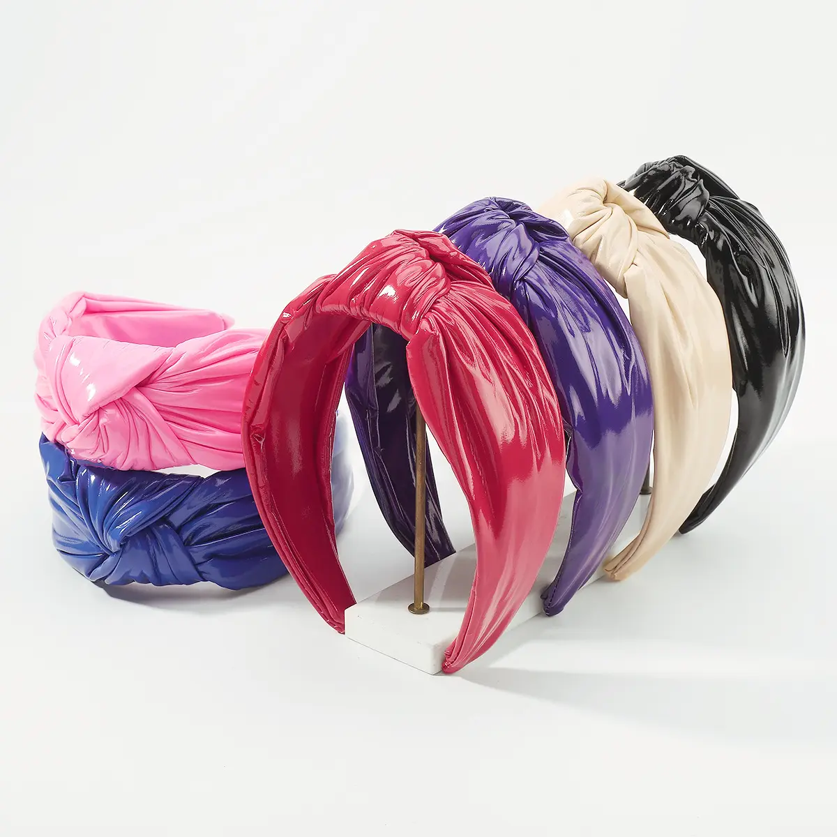 Da thiết kế lấy cảm hứng từ vòi hoa sen phi headbands phụ nữ mỹ phẩm Bridal sang trọng Spa Headband hairband