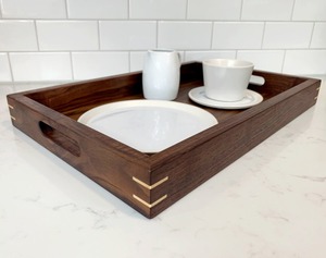 Plateau de service en bois le plus vendu pour le thé, le café, les collations et le petit-déjeuner, idéal pour les hôtels et les maisons, disponible en grande quantité. - Product Image 5