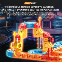 Set de Tren Magnético Luminoso de 115 Piezas, Marca KSF, Batería de Litio, Material Plástico, Colección de Trenes al por Mayor para Tiendas STEM